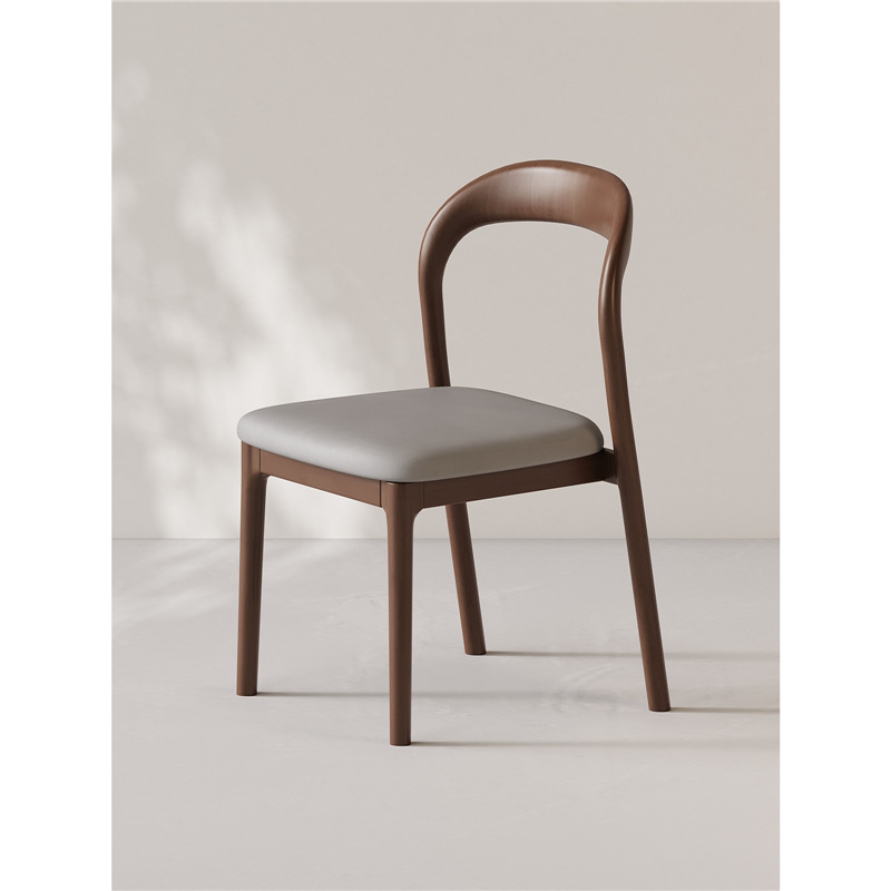 Walnut   gray cushion