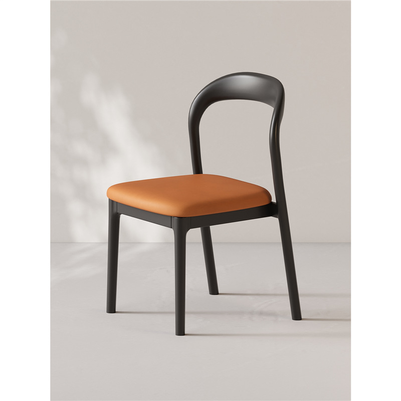 Black orange cushion