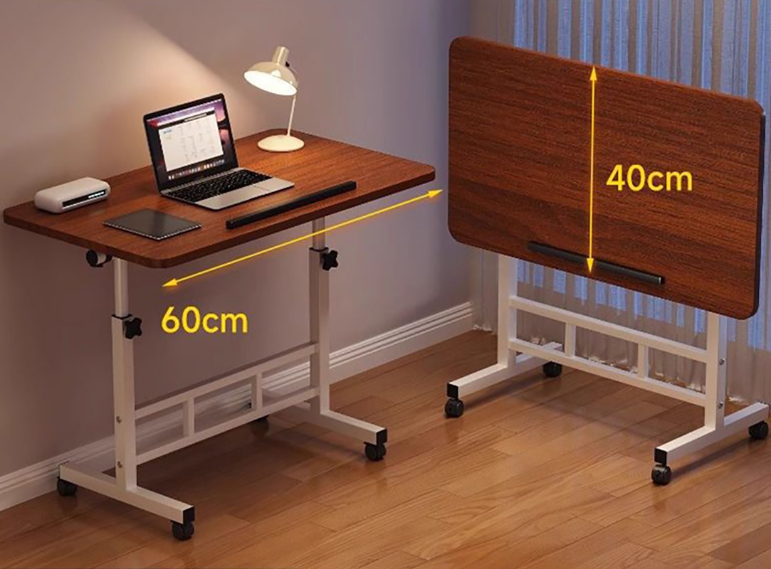 [foldable and lift] color. dark walnut [60*40]