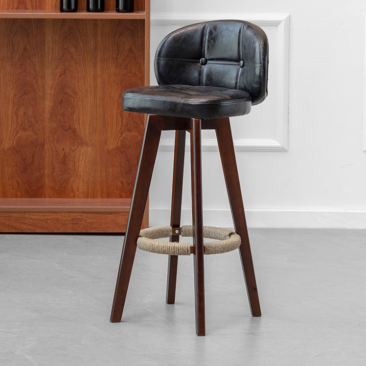 brown feet   black leather, rotatable