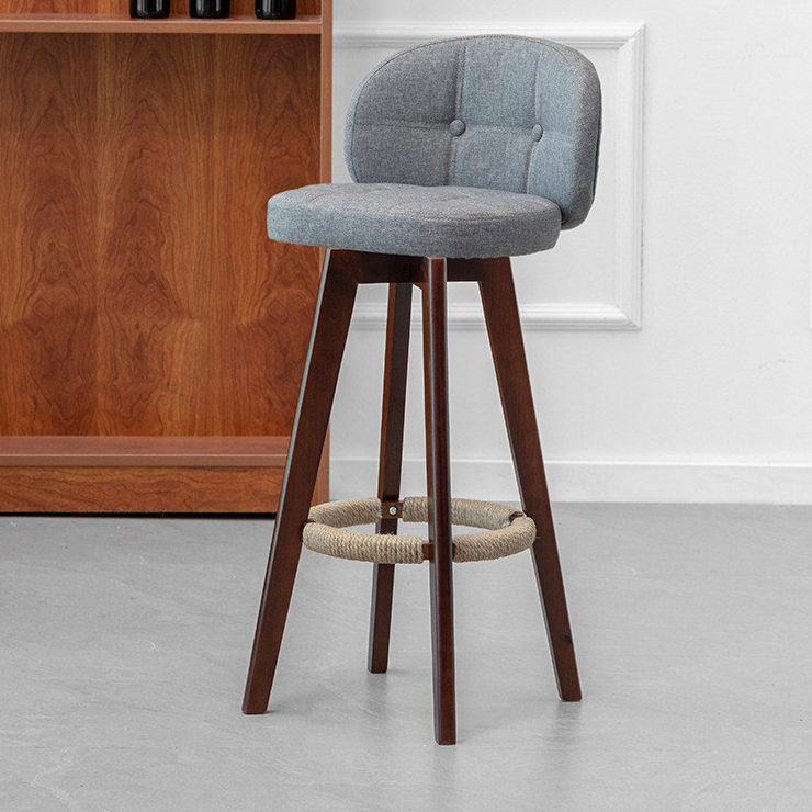 brown feet   gray linen, rotatable