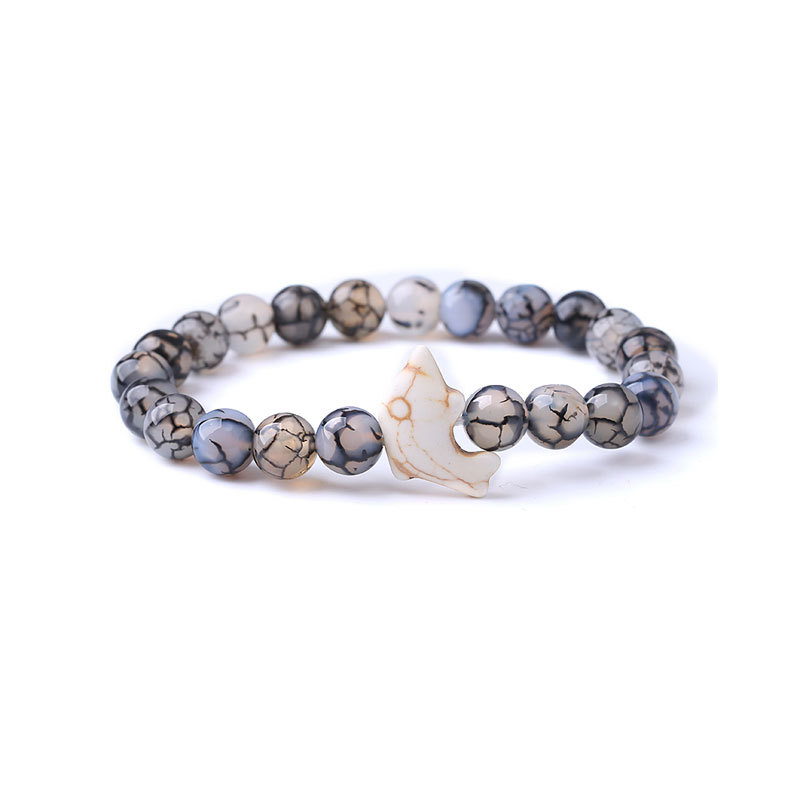 9:Dolphin black and white dragon pattern