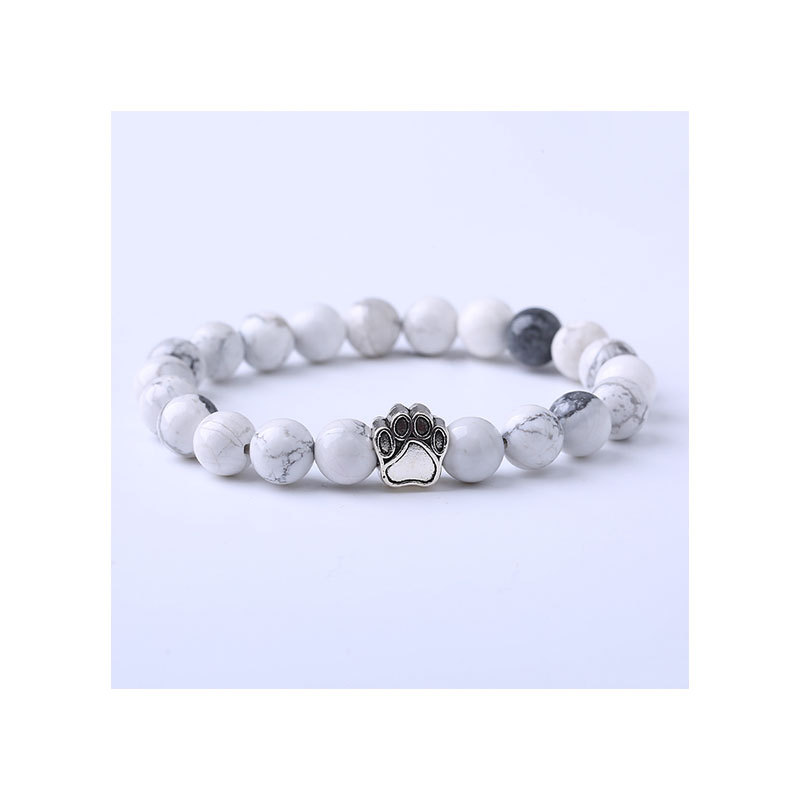 13:Footprint White Turquoise