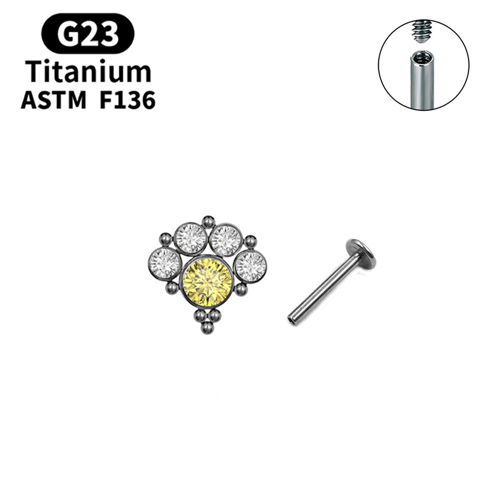 Titanium natural color   yellow Zirconium Rod diam