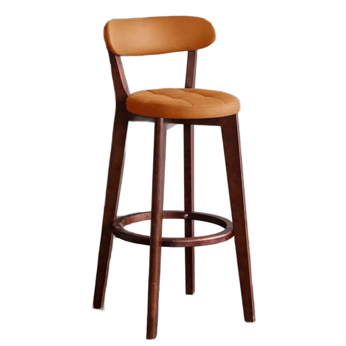 Brown frame orange technical cloth