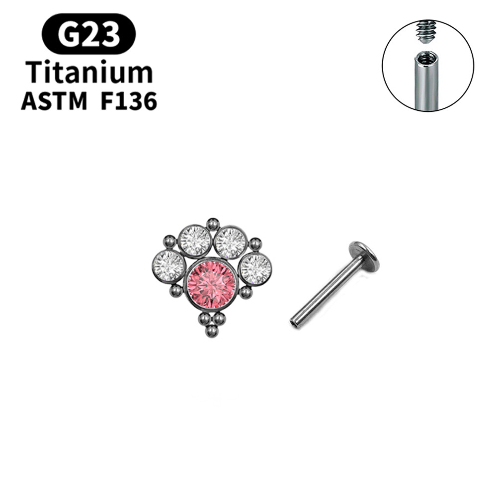 5:Titanium natural color pink Zirconium