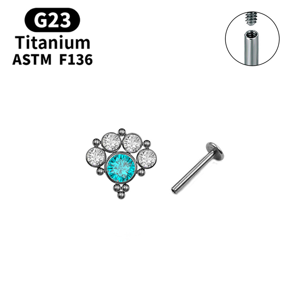 8:Titanium natural color lake blue Zirconium