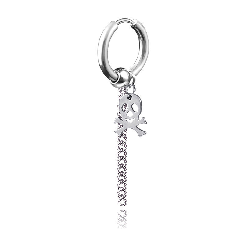 1:Silver single ear buckle