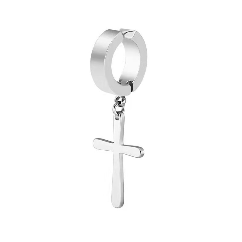 6:Steel ear clip cross single