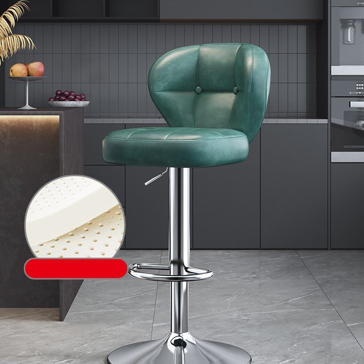 Dark green oil wax leather electroplated high style