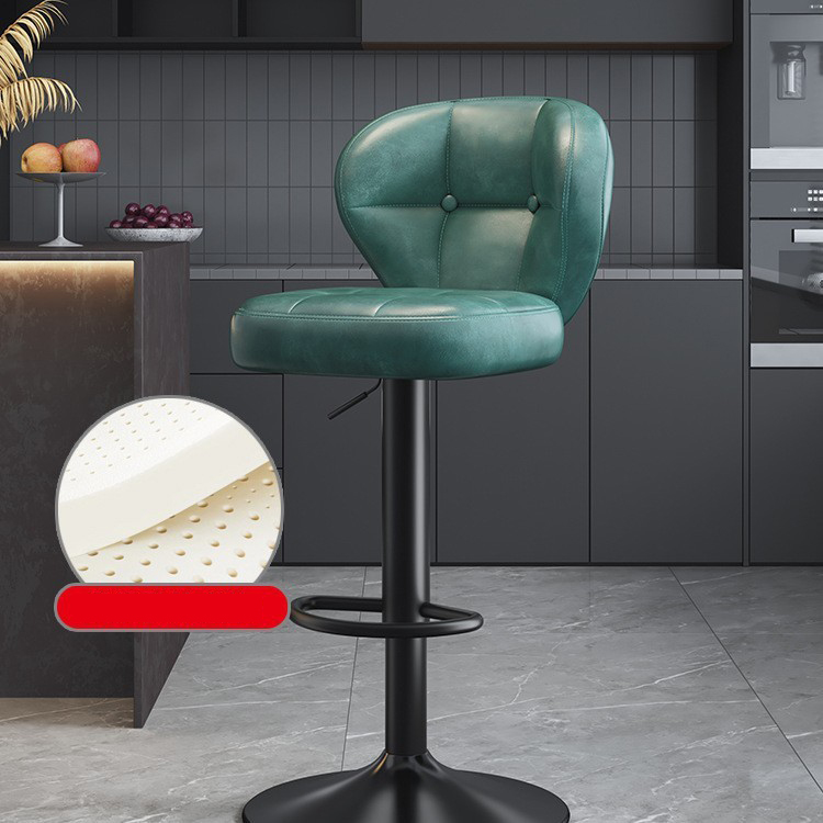 Dark green oil wax leather sprayed with black high style