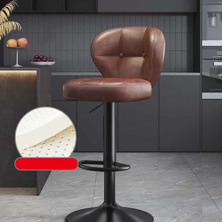 Brown oil wax leather sprayed black high style