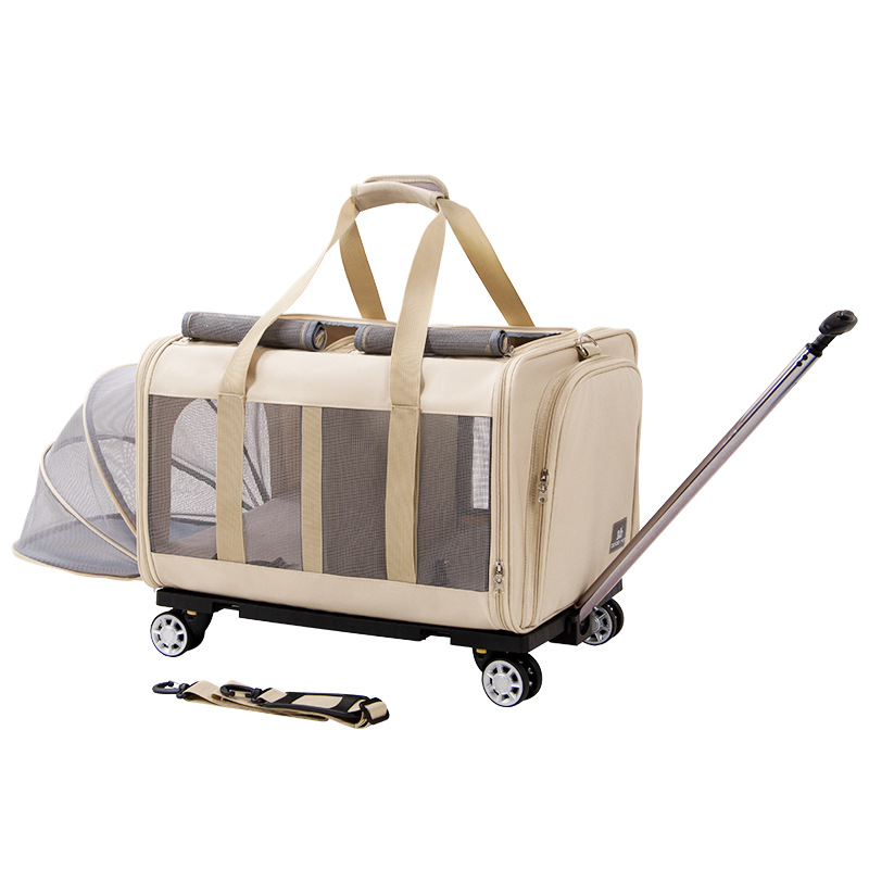 Beige breathable expansion [hatchback isolation] one pull one release cage