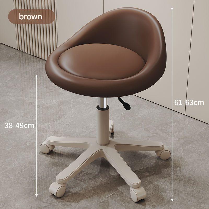 Caramel brown   off-white legs three-proof microfiber leather [light luxury and high-end]