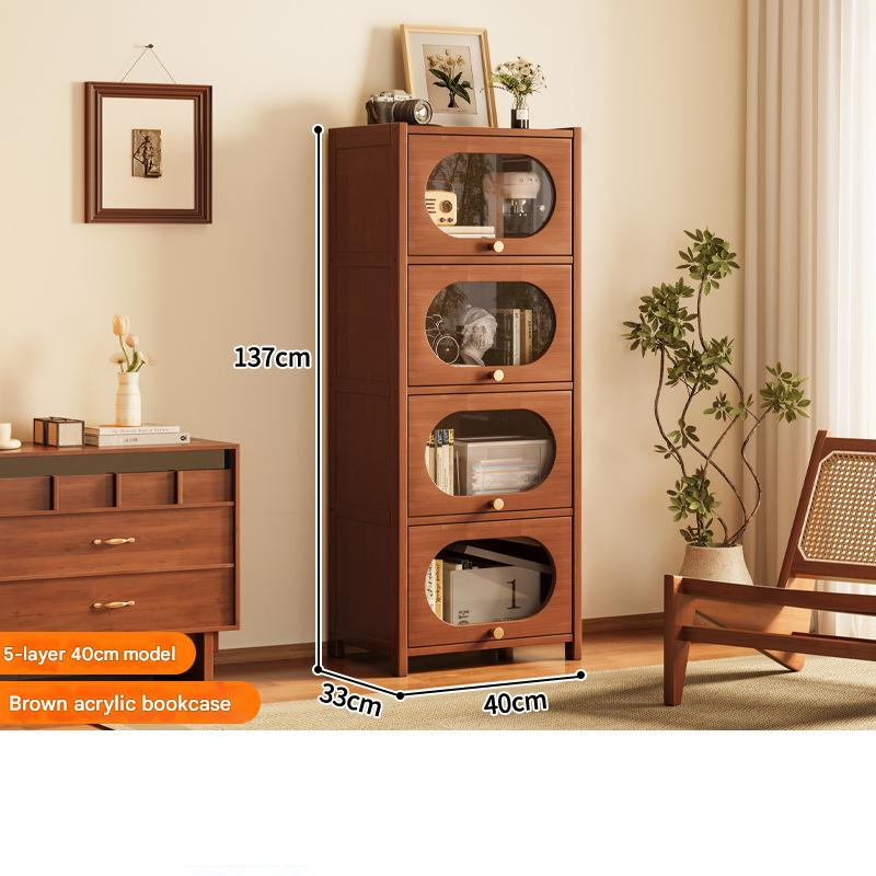 Flip-door bookcase 5 layers 40