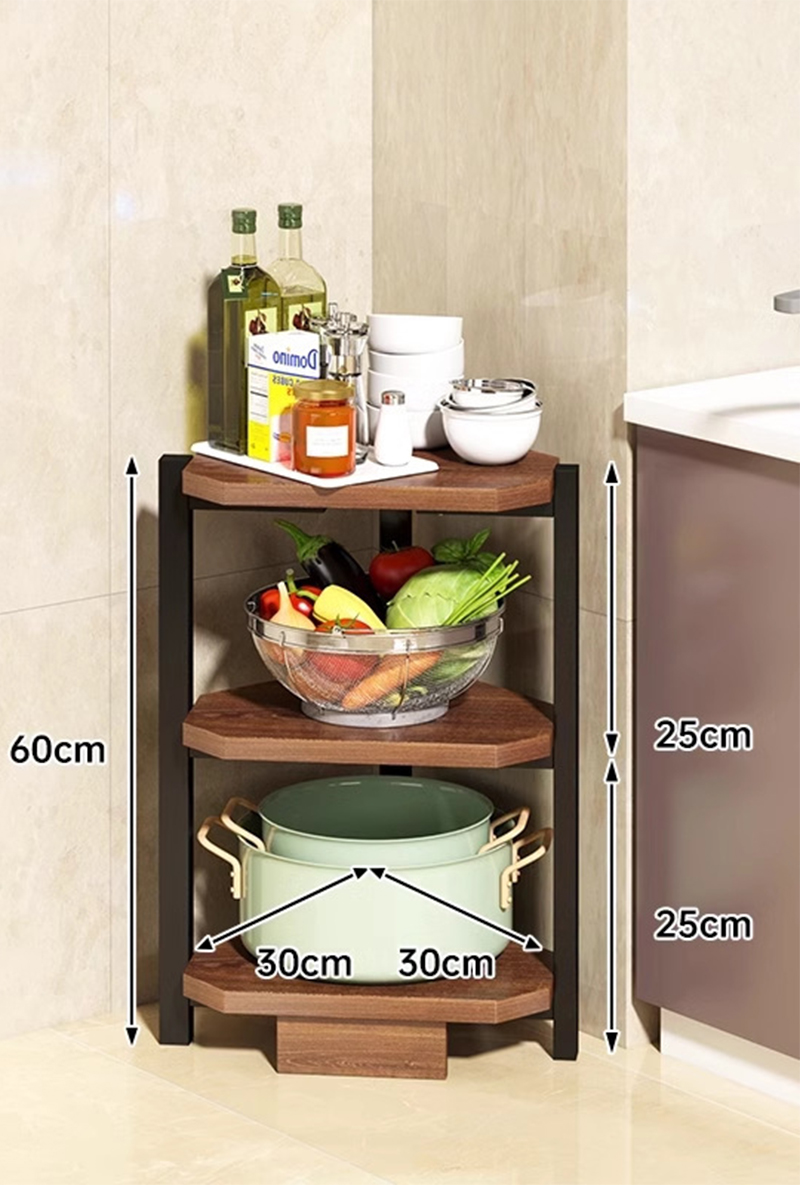 [corner model] three layers 30*30*60cm field oak color