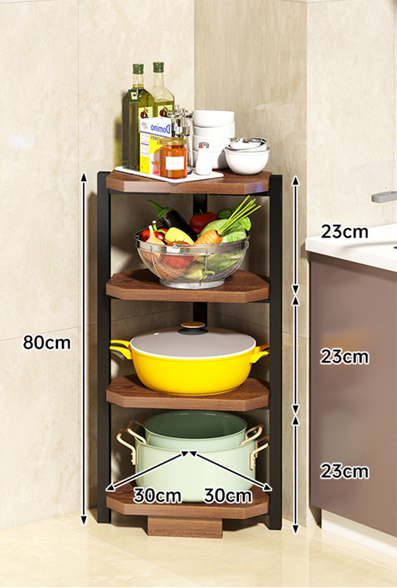 [corner model] four layers 30*30*80cm field oak color