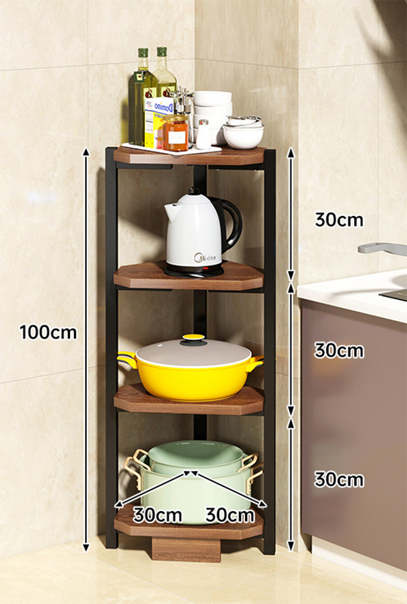 [corner model] four layers 30*30*100cm field oak color