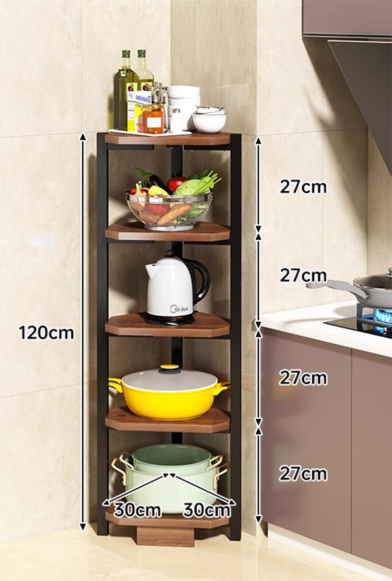 [corner model] five layers 30*30*120cm field oak color