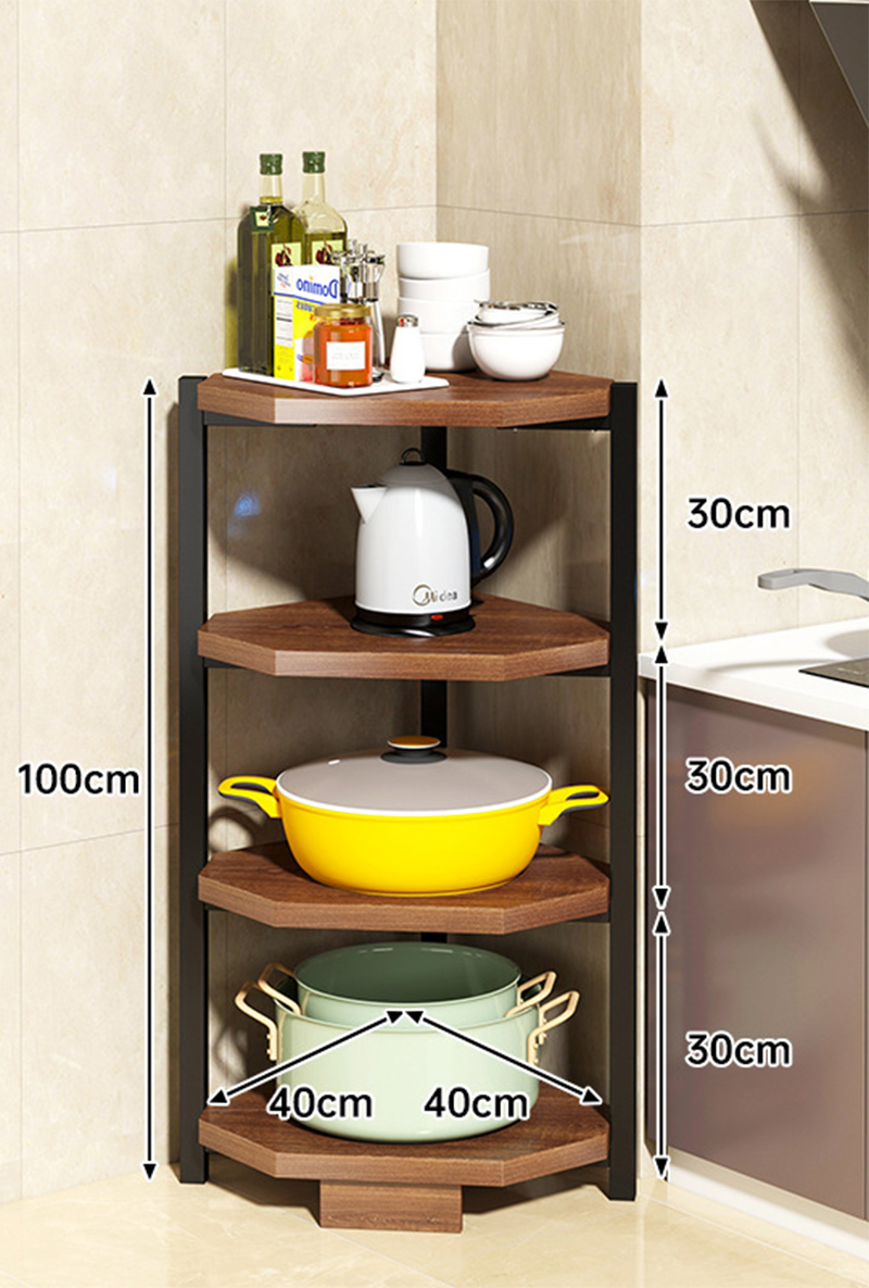 [corner model] four layers 40*40*100cm field oak color