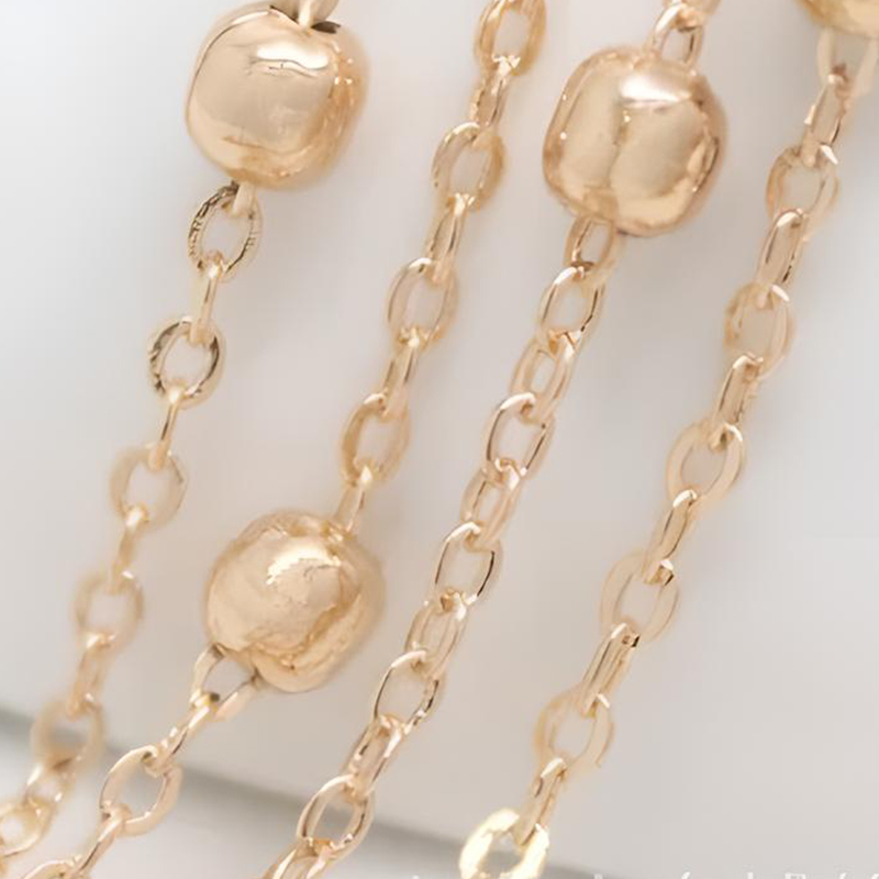 KC gold plated Small ball 3.5mm/chain width 1.8mm