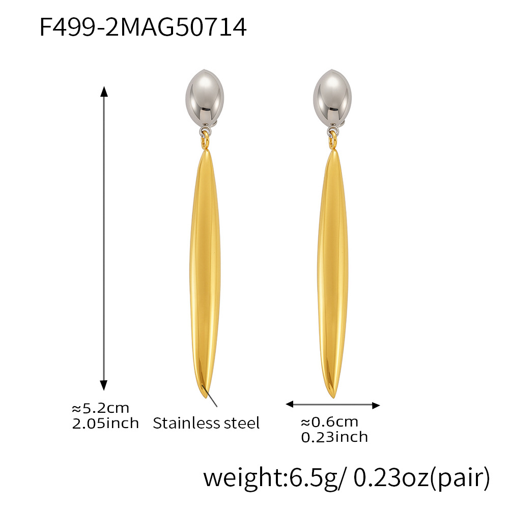 F499-2 Gold earrings
