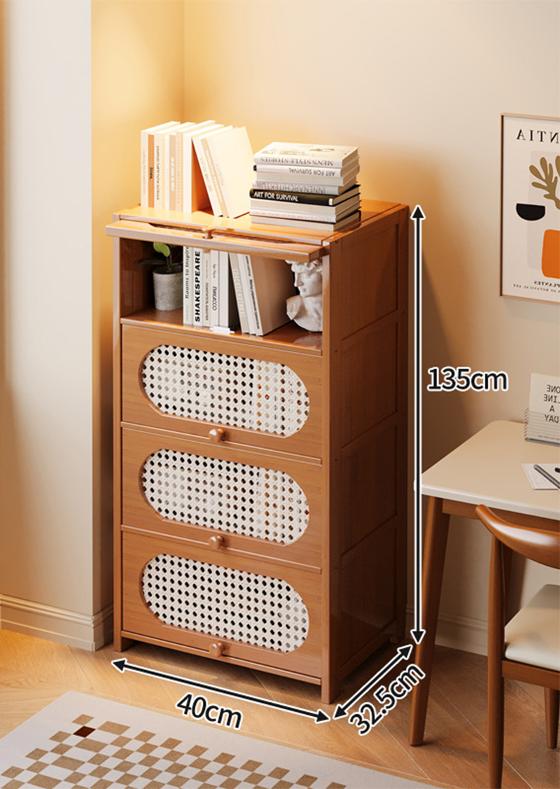 plastic rattan style 5-tier 40cm