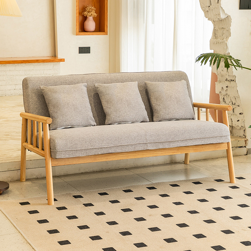 Light gray cotton and linen