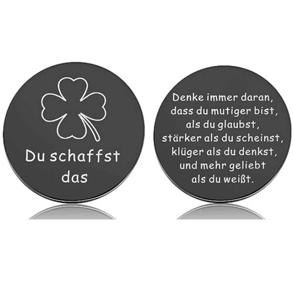 30mm black round card Disc