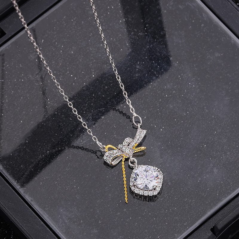 4:932DZ White Gold Gold -1.5 carat-White Zircon