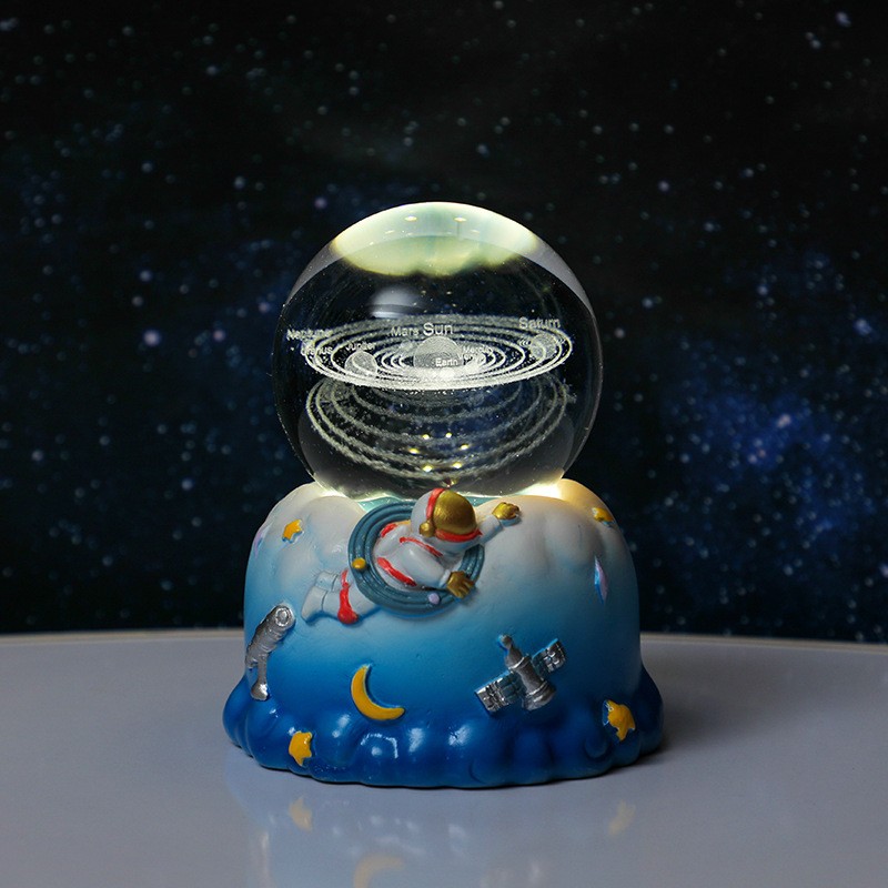 Blue Astronaut Rotating Base - Solar System