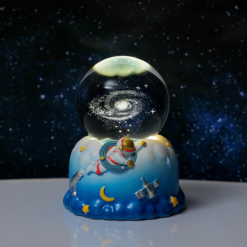 Blue Astronaut Rotating Base - Galaxy