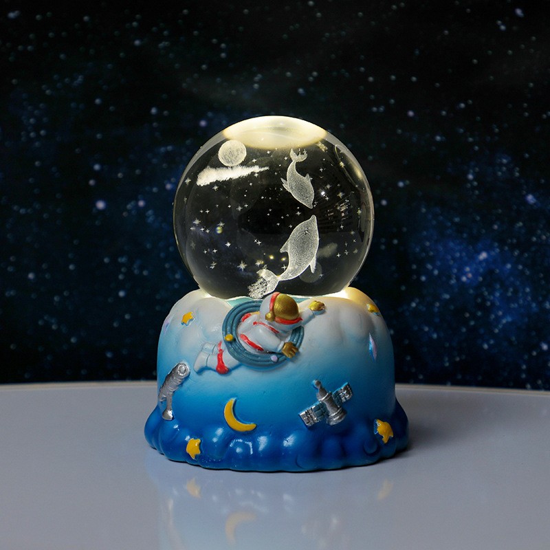 Blue Astronaut Rotating Base - Dolphin Companion