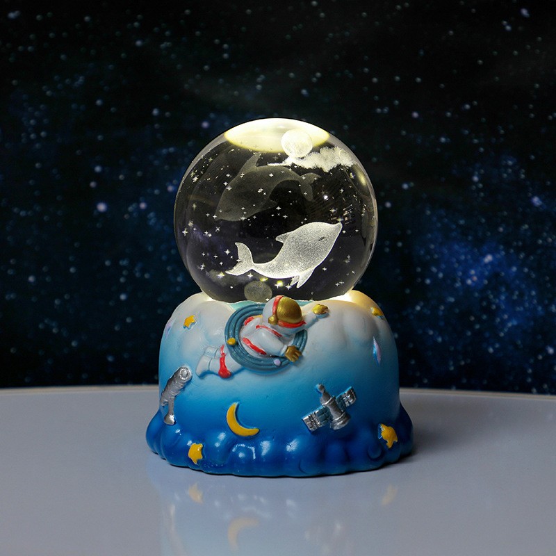 Blue Astronaut Rotating Base - Dynamic Dolphin