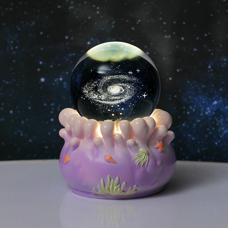 Purple Astronaut Rotating Base - Galaxy
