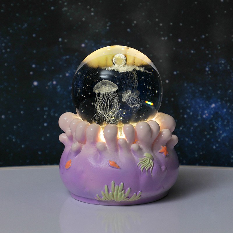 Purple astronaut rotating base - Jellyfish