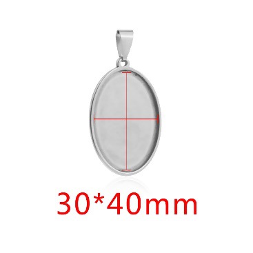 13:Steel color-oval 30*40mm