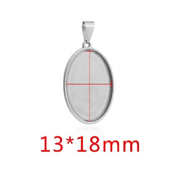 17:Steel-Oval 13*18mm