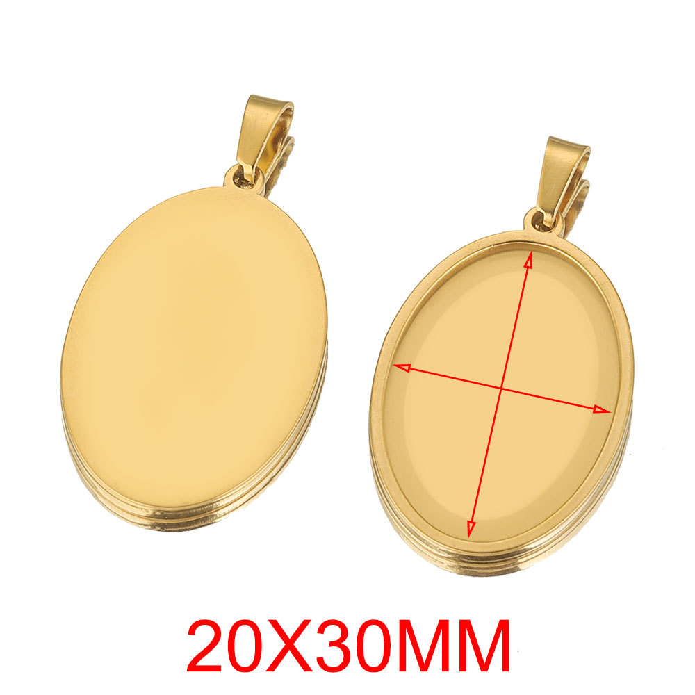 37:Gold-oval 20*30mm