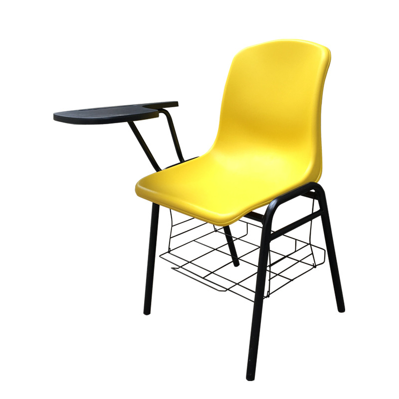 Single chair   writing board   book net yellow