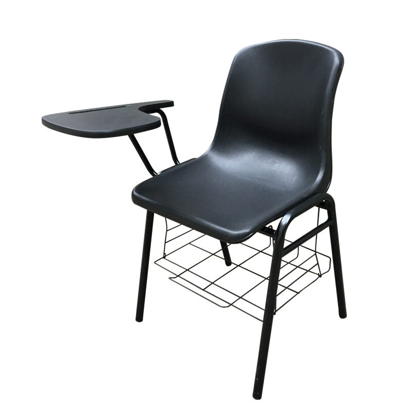 Single chair   writing board   book net Black