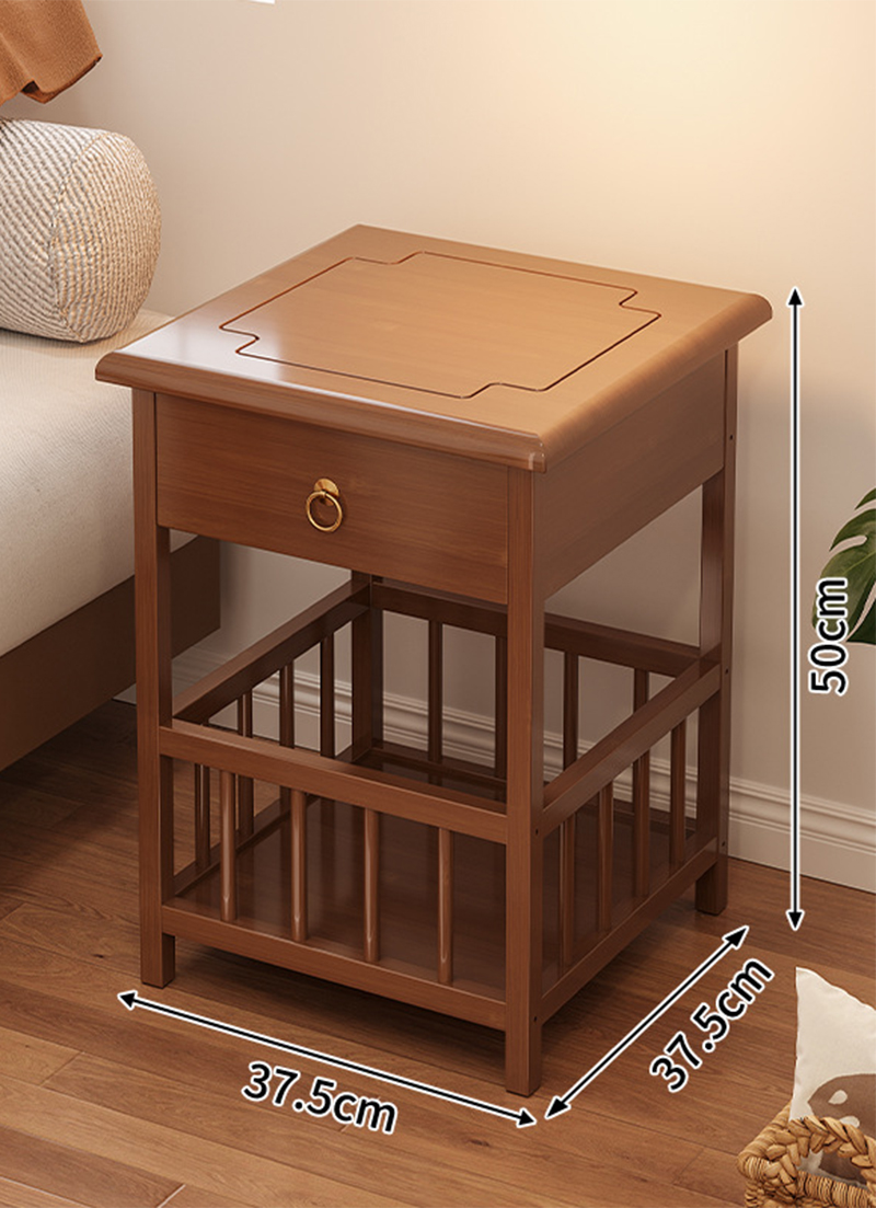 37.5cm two-layer brown fence/with drawer