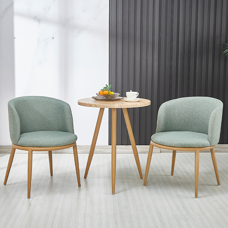 Dark green one table and two chairs