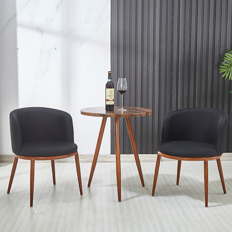 Black one table and two chairs