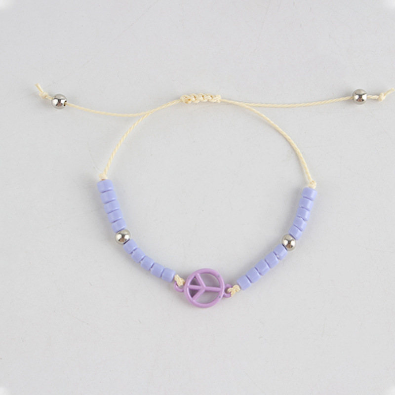 2:Purple adjustable bracelet