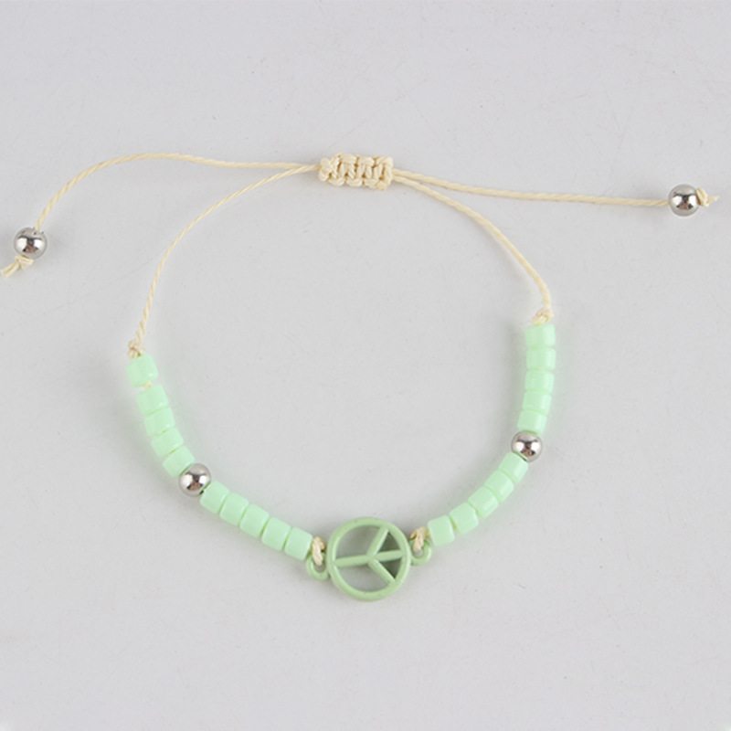 5:Green adjustable bracelet