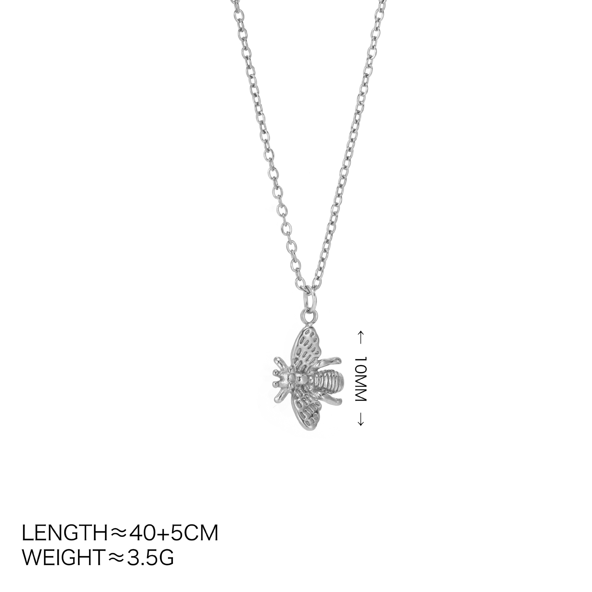 2:Steel bee necklace