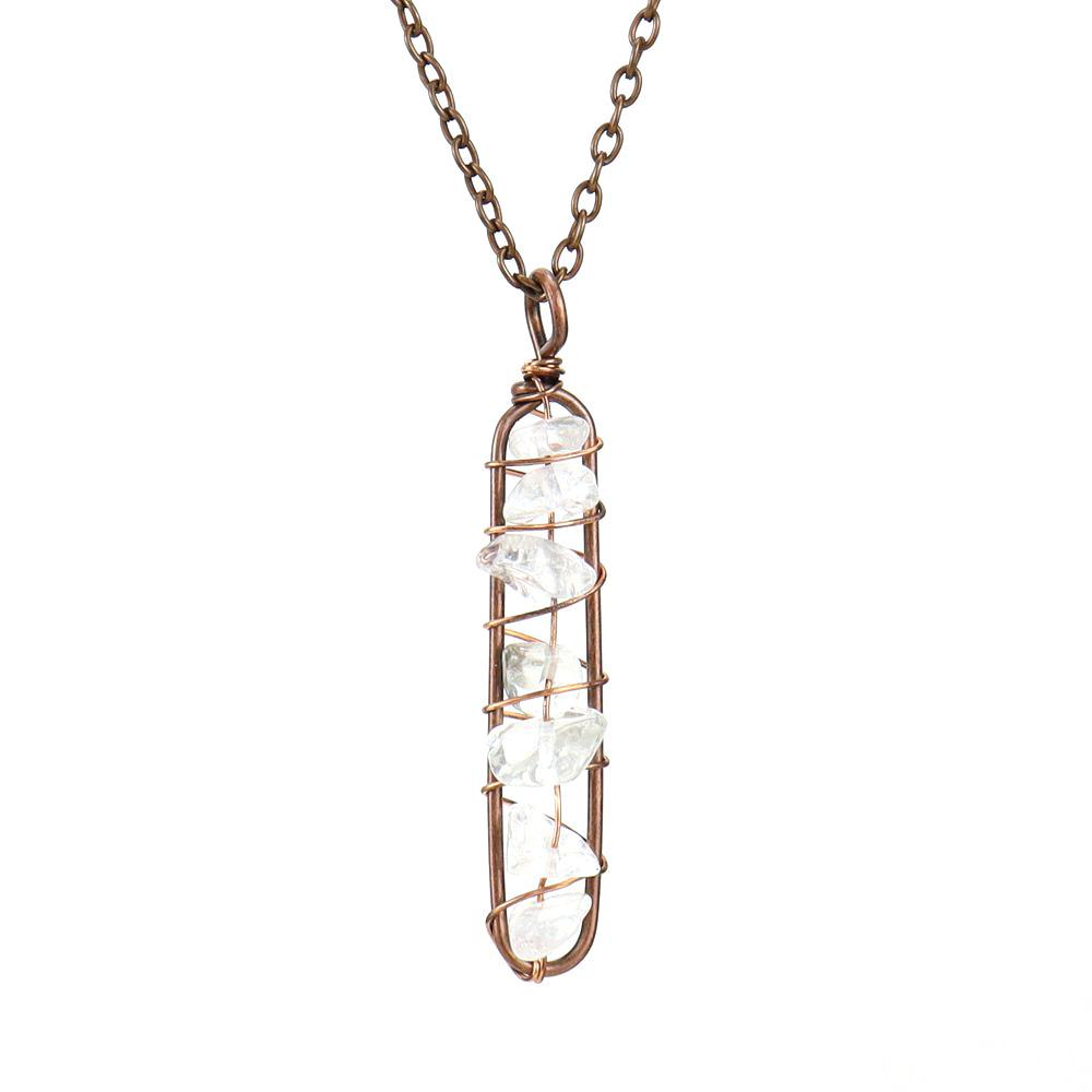 9:Ancient red copper white crystal gravel (synthetic)