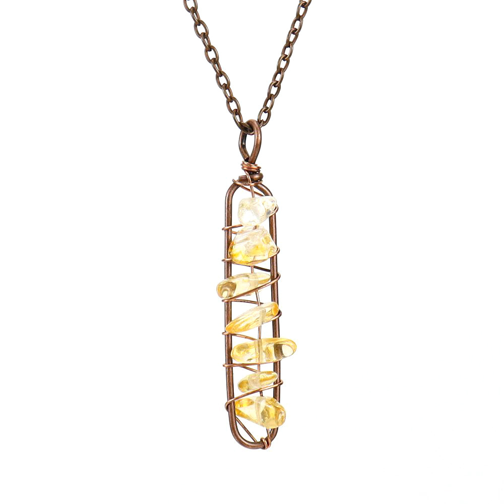 10:Ancient red copper citrine gravel (synthetic)