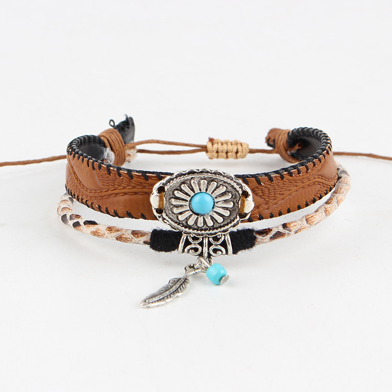 2:PU adjustable bracelet